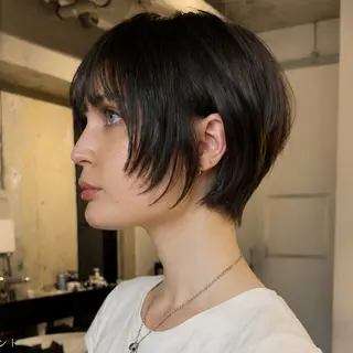 ショート ショート/ボブ ウルフレイヤーのヘアスタイル
