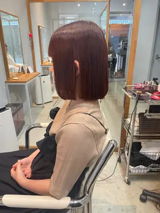 ミディアム カラー 吉村 夏椰のヘアスタイル