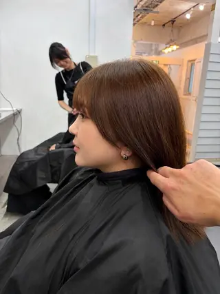 ミディアム カラー GiseL 博多筑紫口店のヘアスタイル