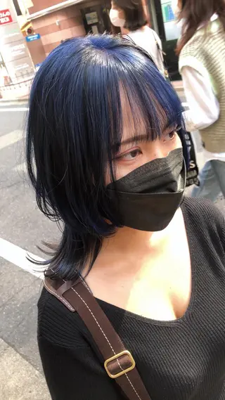 ミディアム カラー デザインカラー🎨 下北沢 / 磯部のヘアスタイル