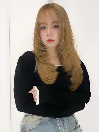 ロング YOLO/ HANAのヘアスタイル
