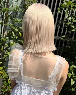 セミロング カラーモデル募集 🤍momoha🤍のヘアスタイル