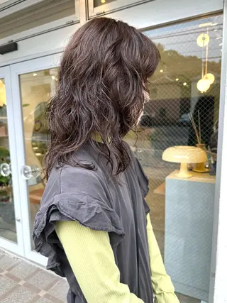 ロング Sabby氏川洸希 パーマのヘアスタイル