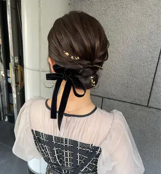 ヘアアレンジ 岡野 真歩のヘアスタイル