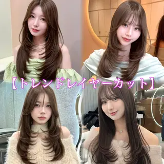 ミディアム カラー ヘアアレンジ 艶髪特化/矯正/ 髪質改善/吉田光佑のヘアスタイル