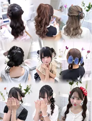 ヘアアレンジ ゆうひ🎀艶カラー/ ヘアメ/チョコカラーのヘアスタイル