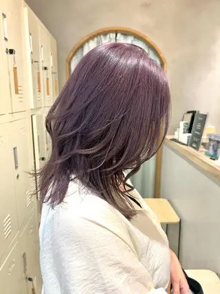 ミディアム 🩵縮毛矯正/ブリー チ/髪質改善/いつかのヘアスタイル