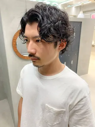 メンズ 横井伴典 矢場町 メンズパーマ/カットのヘアスタイル