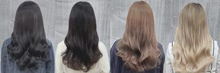 ロング カラー ヘアアレンジ LIP 大阪本店 エクステ MISAのヘアスタイル