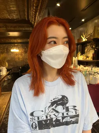 ミディアム カラー 圧倒的デザイン力 店長🎨RENAのヘアスタイル