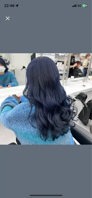 セミロング カラー パーマ ヘアアレンジ 透明感ブリーチカラー 🌈TOMOHIROのヘアスタイル
