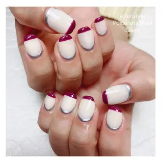 ミディアム ネイル 🐾enen style 🐾のネイルデザイン