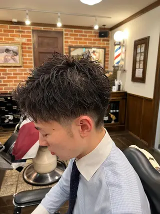 ショート メンズ 大久保 竣太のヘアスタイル