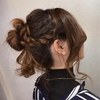 ロング ヘアアレンジ 髪質改善🩵艶髪 ストレート🩵山口のヘアスタイル