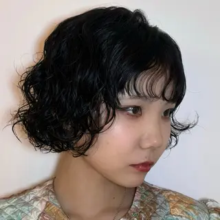 ショート パーマ レイヤー🎶似合わせ パーマ🎀ナナコのヘアスタイル