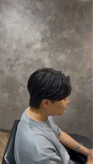 メンズ 曲がる縮毛矯正 ／阪急箕面駅のヘアスタイル