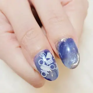 ネイル 手描きｱｰﾄ&推し活 🌟Wisteriaのネイルデザイン