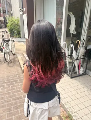 ロング レイヤー/透けカラー ✨KANAのヘアスタイル