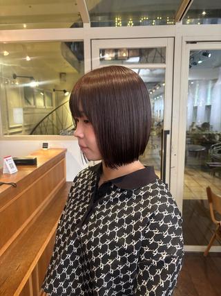 カラー くいた あやなのヘアスタイル