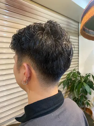 ショート パーマ メンズ 森　敦生👑 メンズカット＆パーマのヘアスタイル