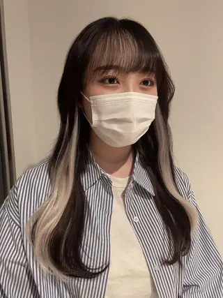 ロング カラー ヘアアレンジ 寺西 恵🪡🤍のヘアスタイル