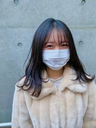 ミディアム unopulir 景山 凌のヘアスタイル