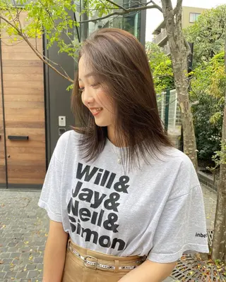 ミディアム カラー HIBIKI/原宿 ハッシュカット🪄のヘアスタイル
