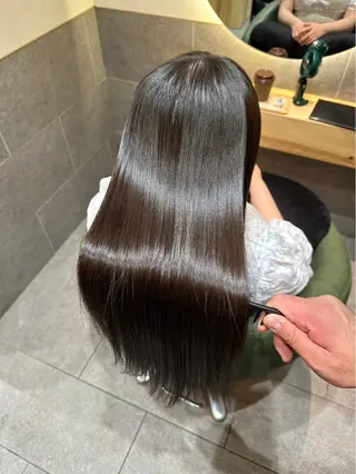ロング カラー パーマ 色落ちまで盛れる 💟まなみのヘアスタイル