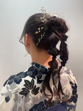 ロング ヘアアレンジ Kaede .のヘアスタイル