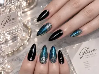ネイル エツメ💅 長さ出し🎀デザインのネイルデザイン