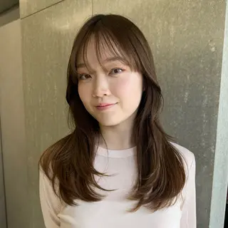 セミロング 【ハッシュ/レイヤー 】🌷NATSUKIのヘアスタイル