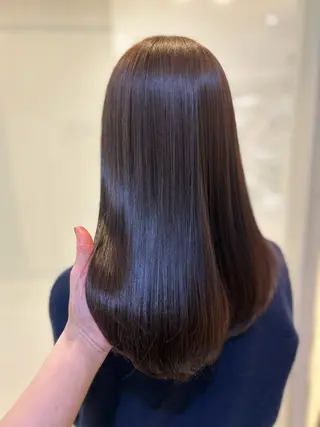 セミロング カラー 似合わせカラー/艶 髪質改善/ヨシザキのヘアスタイル