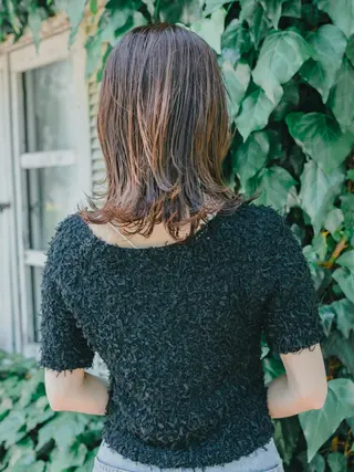 セミロング 💜堀 有紀💜のヘアスタイル