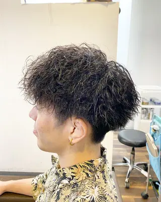 パーマ メンズ 堀 広夢のヘアスタイル