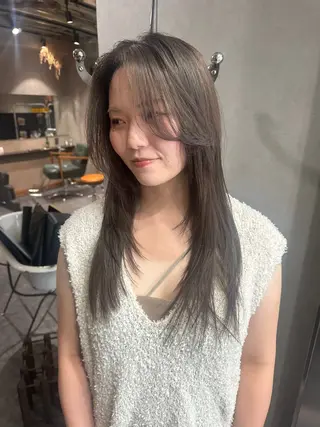 ミディアム カラー パーマ ヘアアレンジ メンズ 心斎橋美容室 Junのヘアスタイル