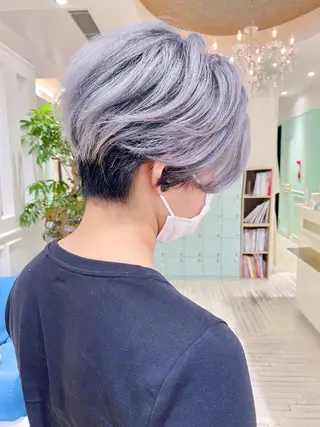 ショート カラー Re:ta Hair 飯田淳平のヘアスタイル