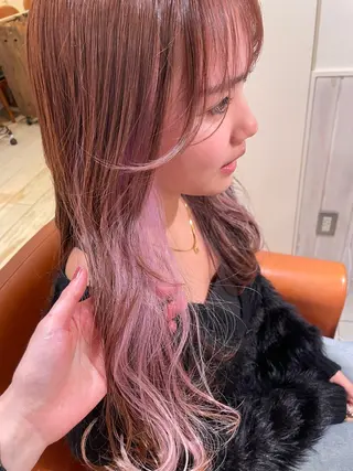 ロング カラー 清水 ちひろ ✄トップスタイリストのヘアスタイル