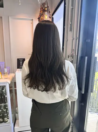ロング カラー パーマ 松坂 真衣のヘアスタイル