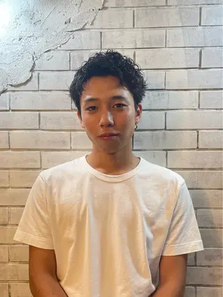 ショート パーマ メンズ ✂︎メンズ特化船橋 パーマ優希のヘアスタイル