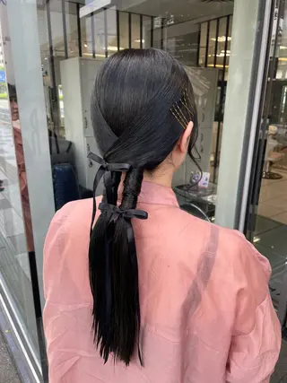 ロング ヘアアレンジ 🍒暖色カラー /やぎふうか🍒のヘアスタイル