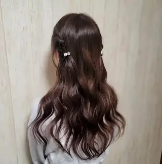 ロング ヘアアレンジ hina /透明感艶カラー✨️のヘアスタイル
