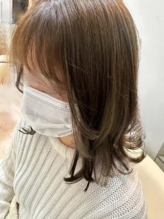 ミディアム おん眉美容師eMu✄ yuka‪🤍のヘアスタイル