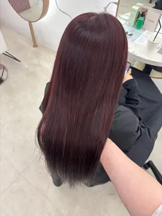 ロング カラー ayano/ ピンク/ラベンダーのヘアスタイル