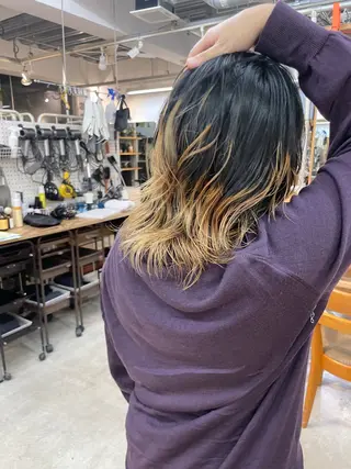 ミディアム cyez rinkaのヘアスタイル