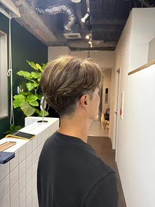 カラー パーマ メンズ しゅり Flag hairのヘアスタイル