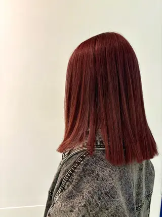 ミディアム カラー 吉田 未来のヘアスタイル