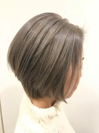 ショート 渋谷ハイトーン/ デザインカラー阿部のヘアスタイル