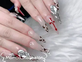 ネイル MoMoA Nail ネイル長さ出し専門店のネイルデザイン