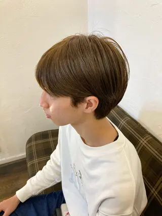 ショート カラー メンズ 靏 美咲のヘアスタイル