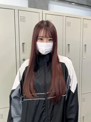 ロング カラー ヘアアレンジ 韓国ヘア🖤/透明感 shihoのヘアスタイル